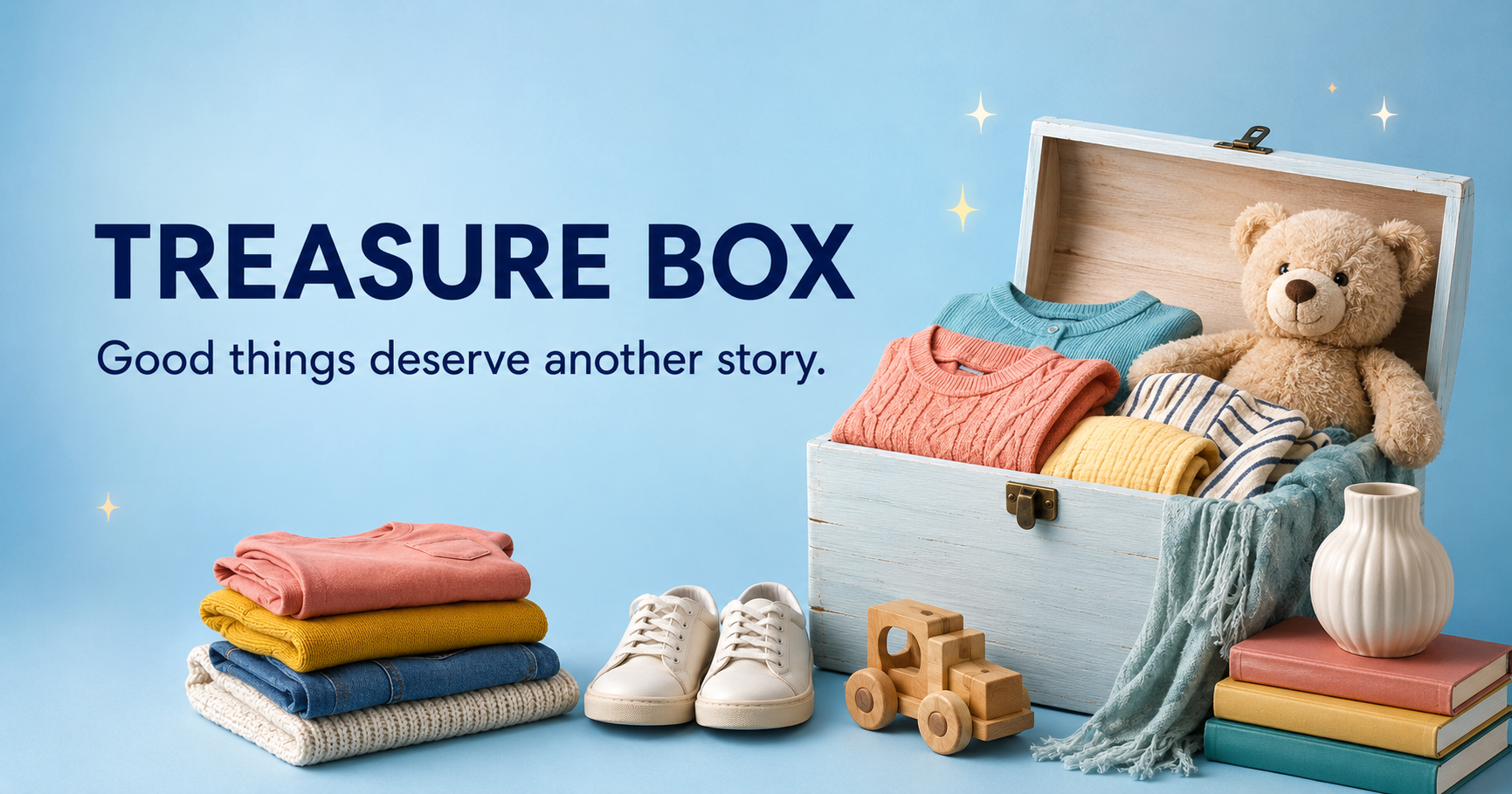 A colourful curated collection of pre-loved clothes, toys and home treasures